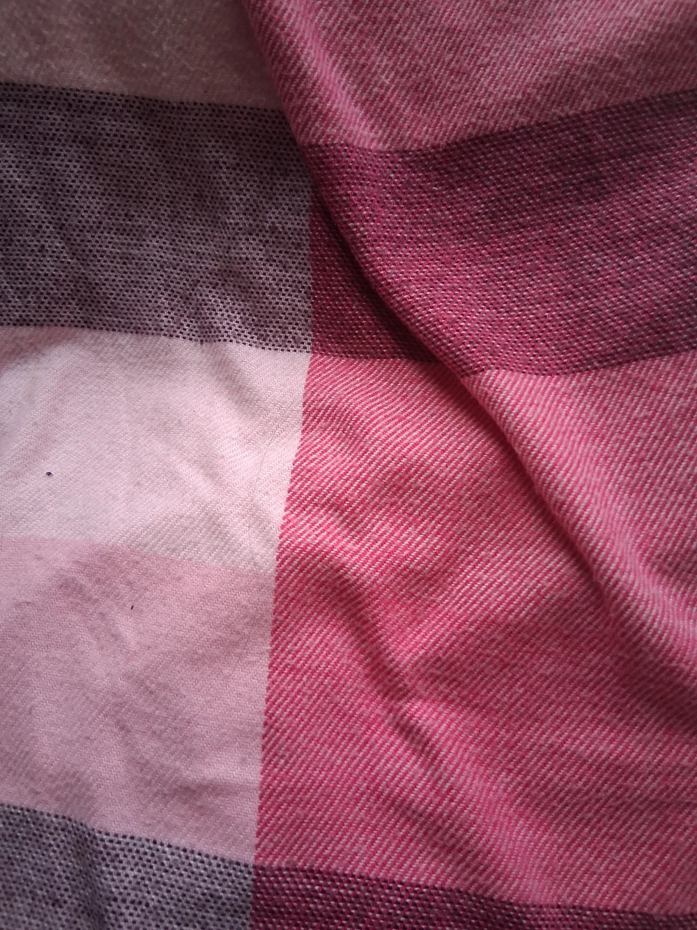 Women's Pink Big Plaid Wrap Free With $20 Purchase
